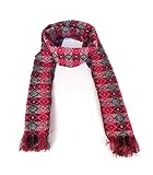 Generic Nepali Dhaka Khada (Scraf) Palpali Dhaka II Pure Nepali Dhaka Delight Wrap II Himalayan fashion accessory Traditional Nepali weaving Ethnic scarf II MADE IN NEPAL, Red