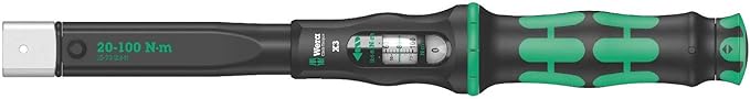 Wera '05075653001 Llave dinamométrica para herramientas de inserción Click-Torque X 3, 9x12 x 20-100 N m