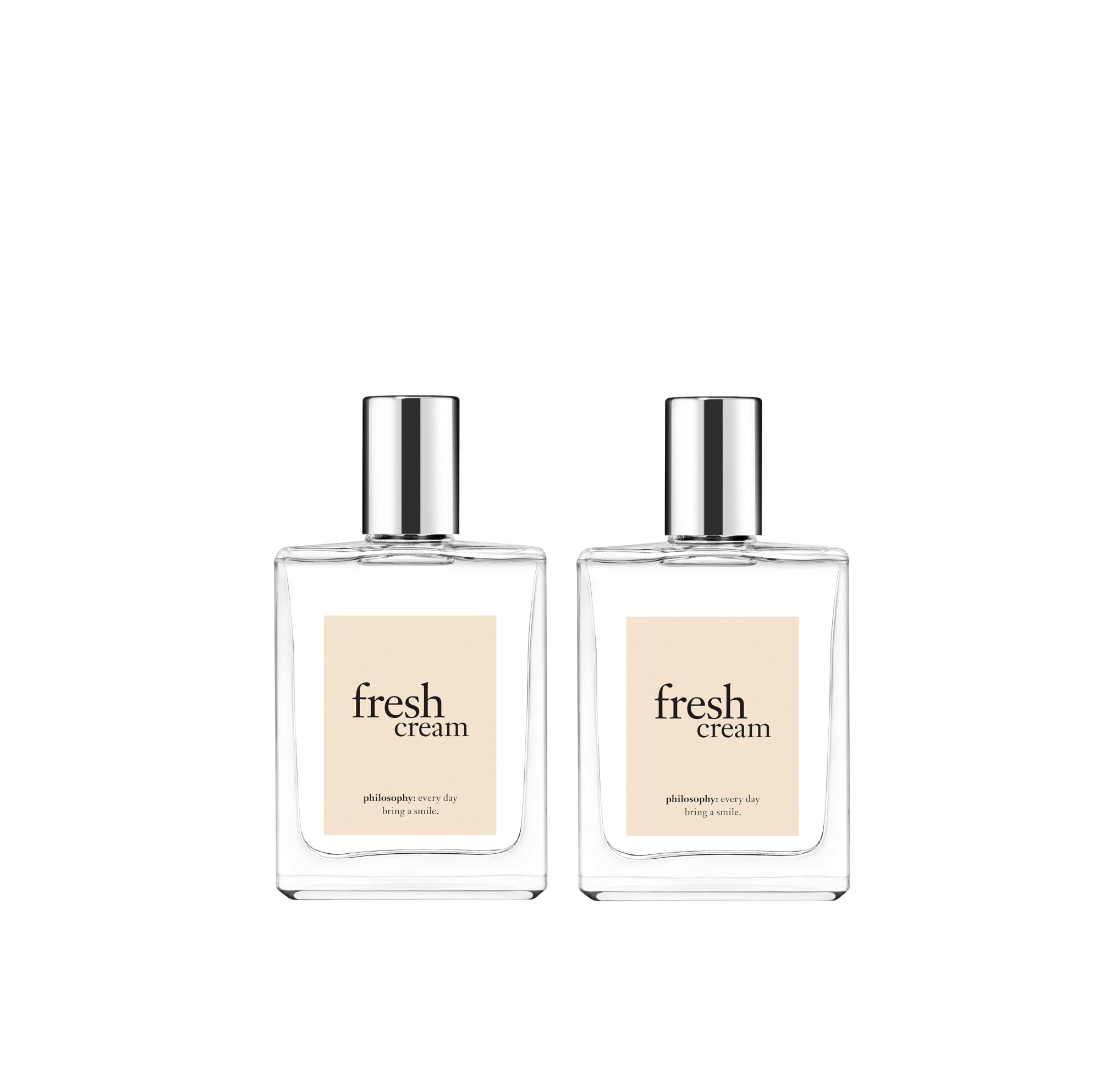 philosophyfresh cream - Duo of eau de toilettes, Full & Travel size bundle of sweet, creamy & delicate scents