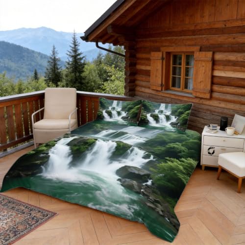 Housse de Couette 200x200 Cascade Zip Facile Fini la Couette qui Glisse - 3