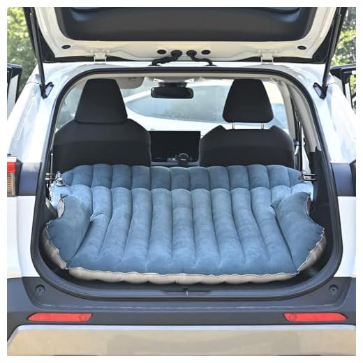 WEY&FLY SUV Air Mattress Thickened and Double-Sided Flocking Travel Mattress Camping Air Bed Dedicated Mobile Cushion Extended Outdoor for SUV Back Seat 4 Air Bags