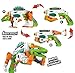 Dinosaur Toy Gun - 3-in-1 Transforming Dinosaur Blaster with Cool Sound Effects & LED Light Up - Build and Take Apart Toy for Boys & Girls (Stegosaurus)