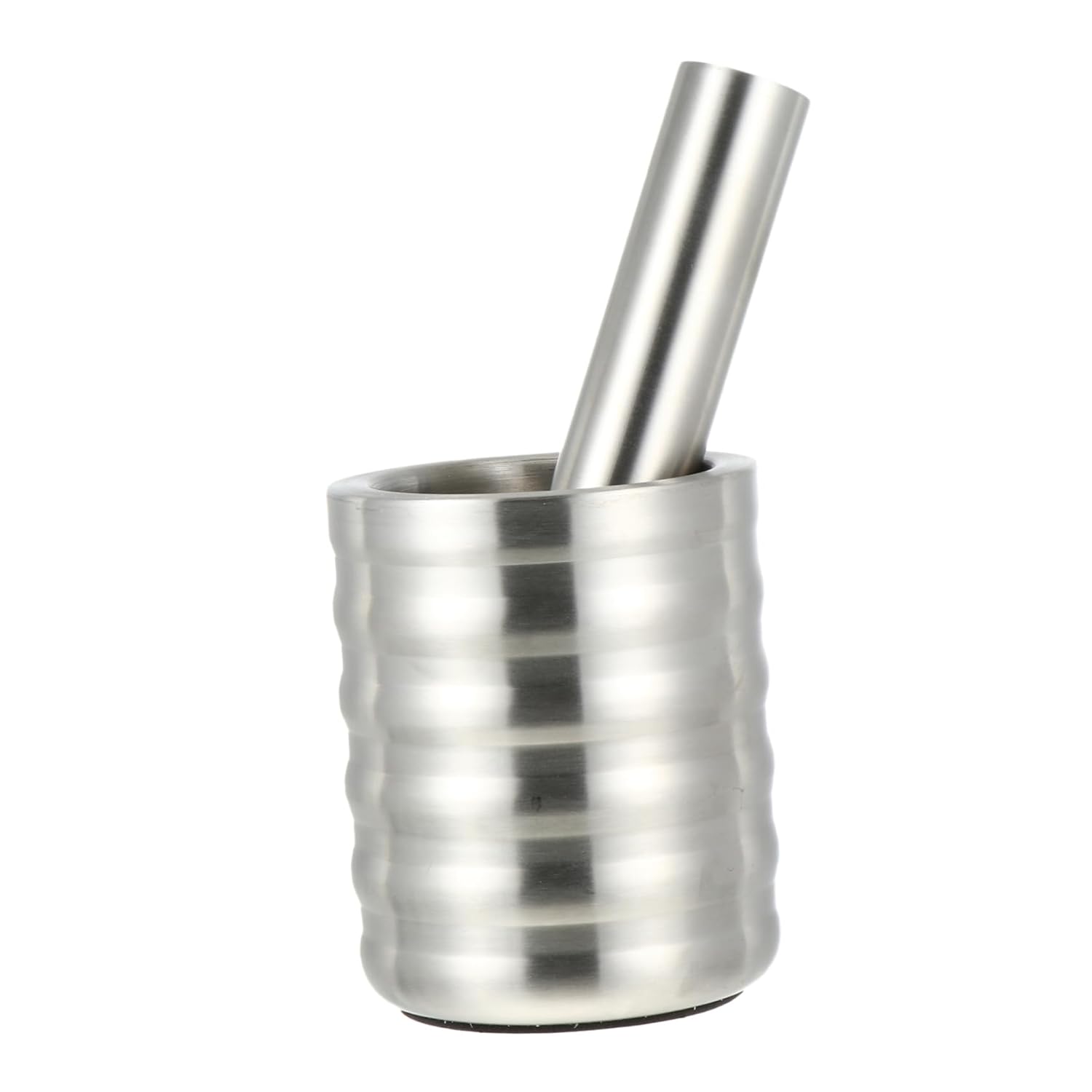 1set Stainless Steel Garlic Crusher with Ergonomic Pestle Kitchen Mincer for Effortless Garlic Grinding Essential Tool for Home Cooking and Meal Prep