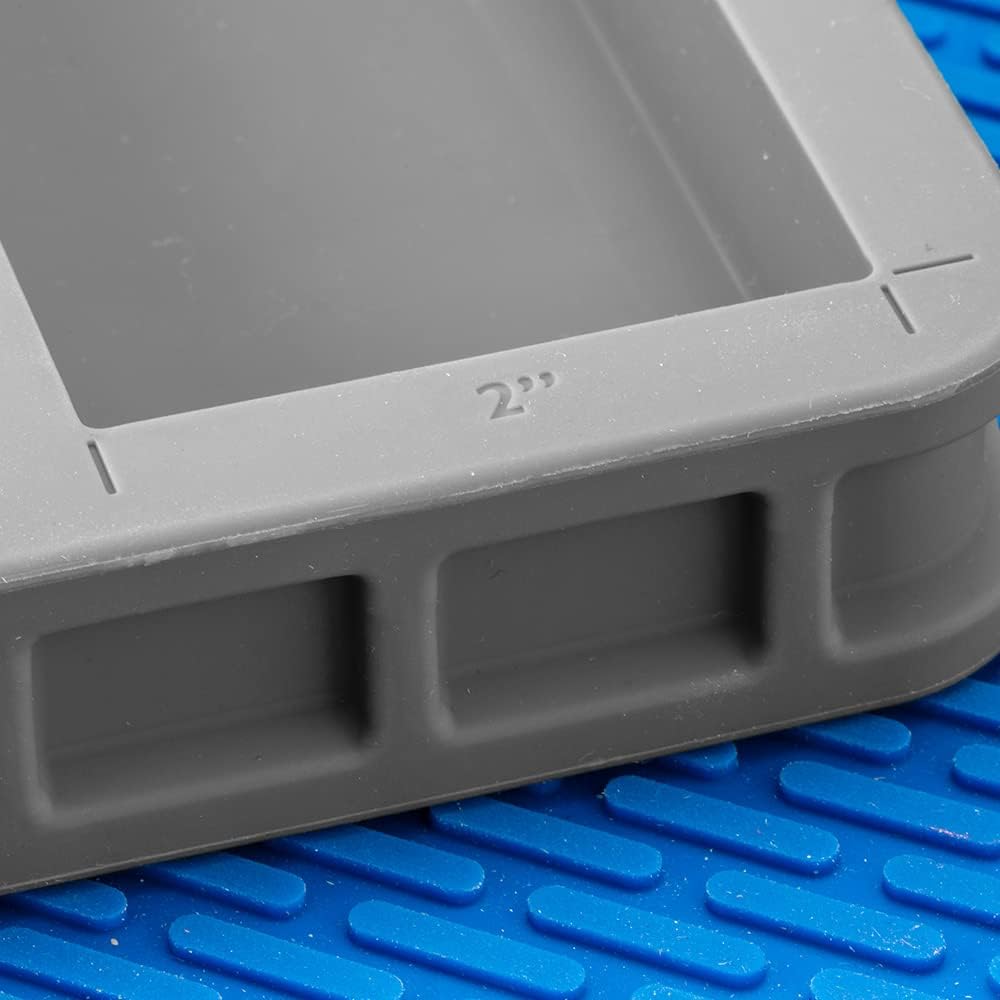Rockler Silicone Casting Mold for Knife Scales - Resin Mold for Custom Knife Handle Blanks - Flexible Silicone Kit for Epoxy Casting, Smooth Finish 2 x 6 Inch Cavities