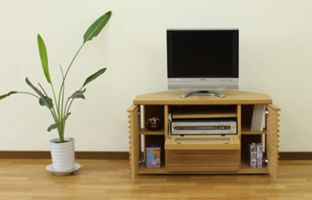 Amazon｜大川家具 関家具 コーナーテレビボード 幅90cm オーク 244069