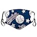 Produktbild Dust-Proof Co_V_er,Baseballs and Stars Nahtloser Nasenschutz, Modische Gesichtsmundabdeckungen Für Jungen, Mädchen, Männer, Frauen,20x15cm