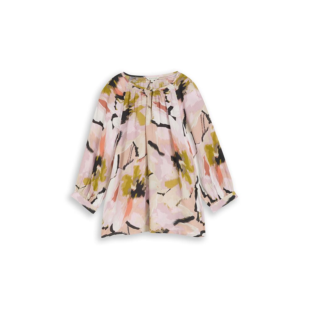 TOM TAILOR Women's 1049811 Blouse, 39736-Big Abstract Flower Print, 14