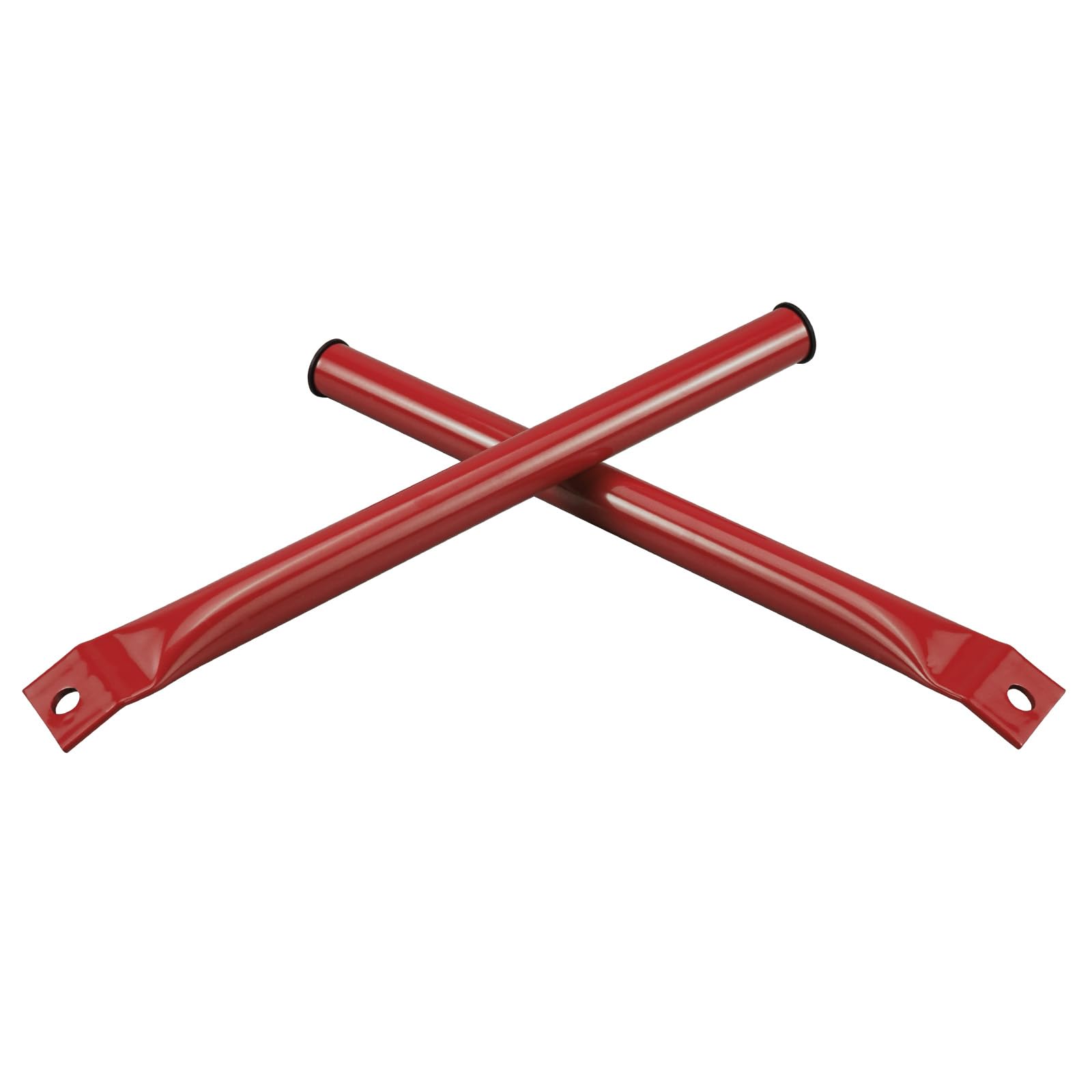 Bevinsee Barres d'accolade en V compatibles avec les séries 3 E90/E91/E92/E93 2006-2013, grille avant en acier haute résistance uniquement pour série E9X, revêtement en poudre, rouge