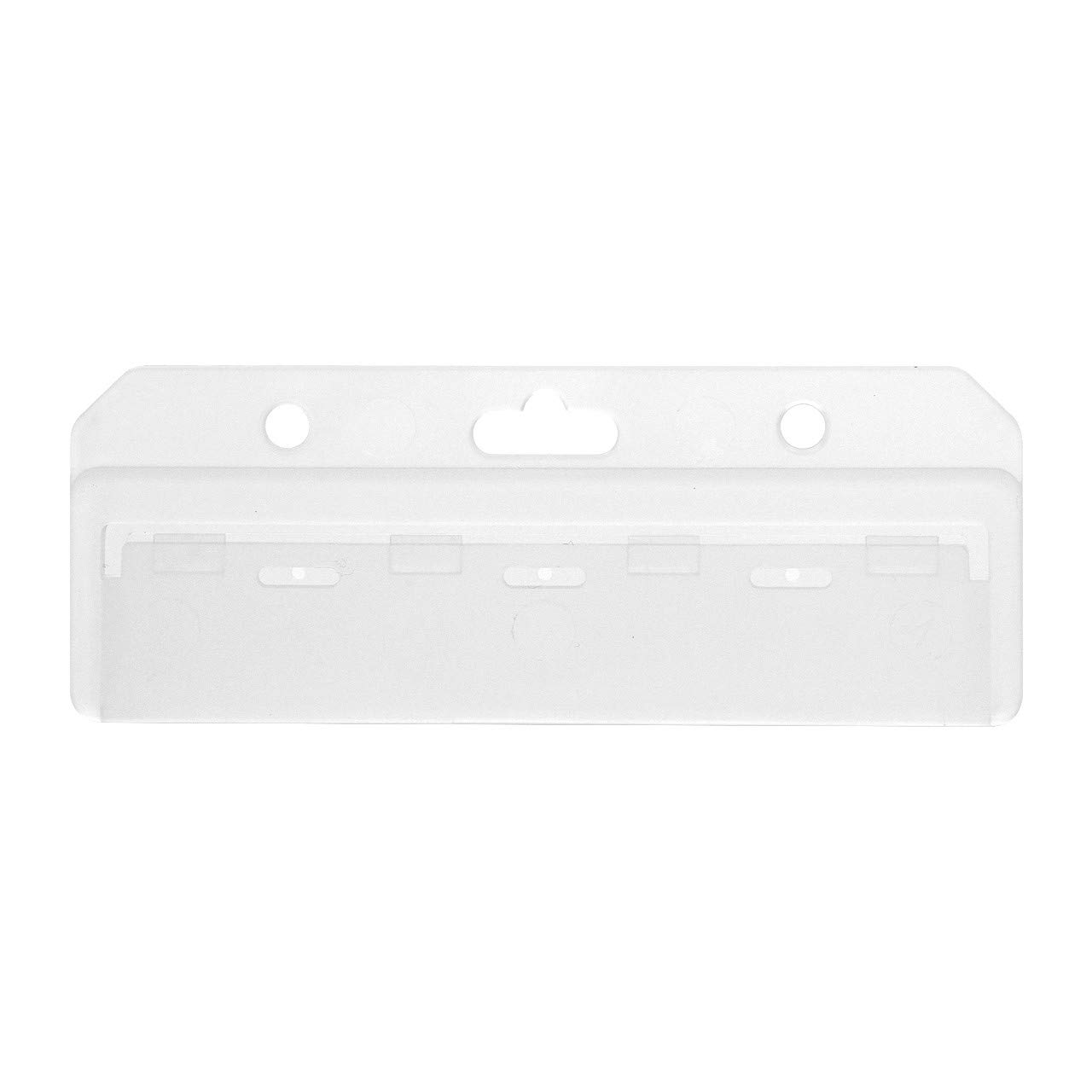 Guides de carte de Demi accès d'– Lot de 50 by CKB Ltd d'appui Porte-badge rigide horizontal rigide Plastique Transparent givré Mag Stripe exposé pour un accès facile faire aux Bandes magnétiques