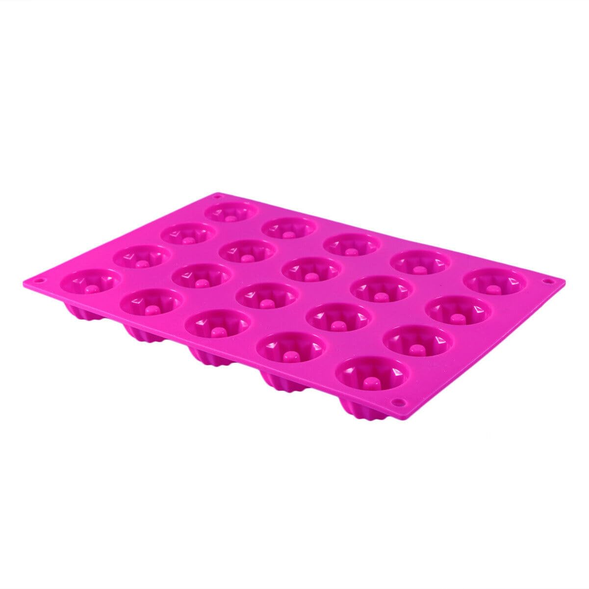 TOYANDONA Molde de Silicona Apto para Horno y Refrigerador para Pasteles 20 Cavidades Adecuado para Hornear Muffins y Alimentos Preparados