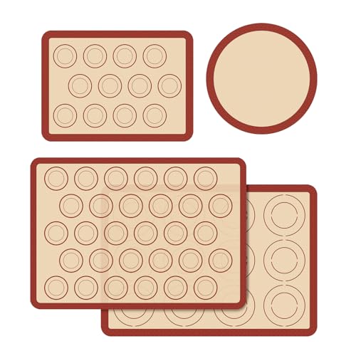 Silicone Baking Mat Set of 4, Nonstick & Reusable