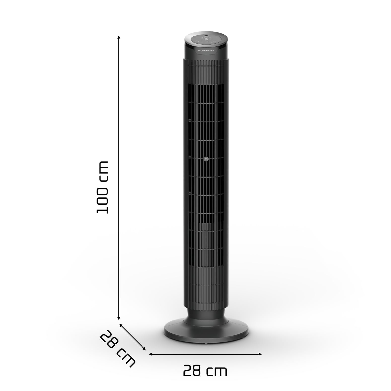 Rowenta Eole Silence Force , Ventilatore a Torre, Raffrescamento Intenso, Silenzioso, VU7020