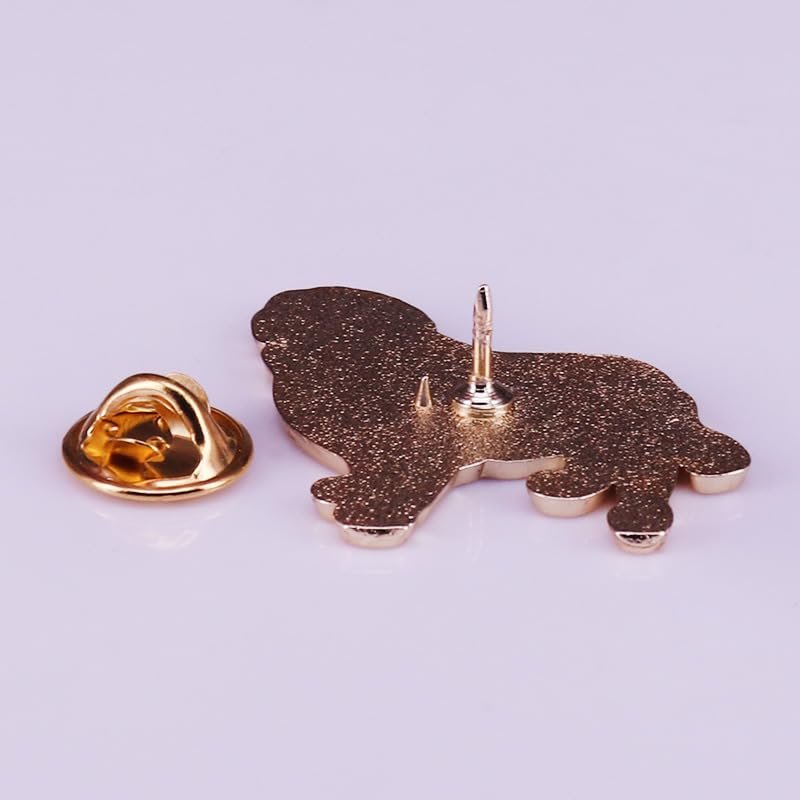 Image of Pinposni Life Is Golden Golden Retriever Brooch Dog Enamel Lapel Pin Cherish Life Badge Accessory