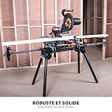 Evolution Power Tools Support Universel Pour Scie À Onglet - Pieds Repliables, Bras De Support Extensibles, Convient À La Plupart Des Marques, Supporte 150 Kg Et Une Longueur De 3 m - EVOMS1 - 3