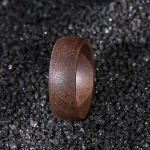 6mm 8mm Hawaii Koa Wood Ring,Koa Wood Anniversary Ring Wooden Wedding Band,Free Wooden Ring Box3