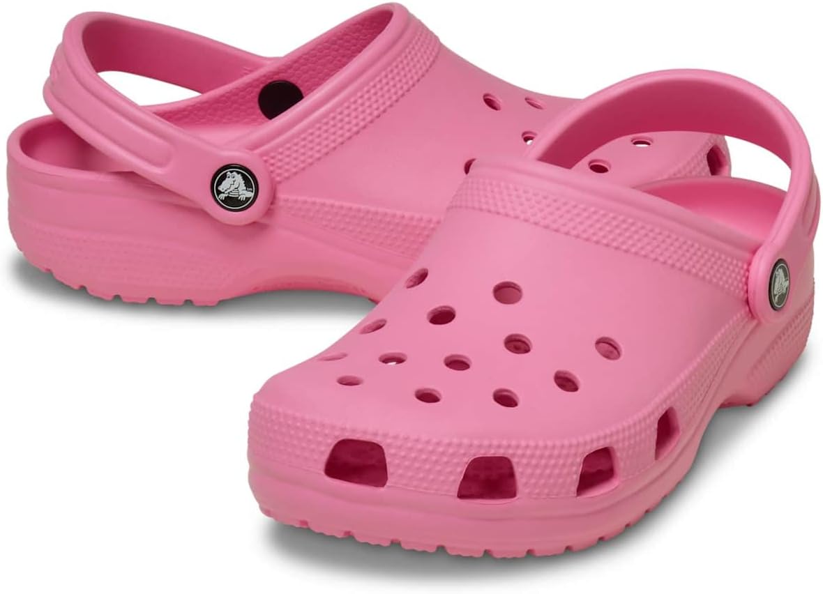 Crocs unisex adult Men's and Women's Classic (Retired Colors) Clog, Pink Lemonade, 6 Women 4 Men US