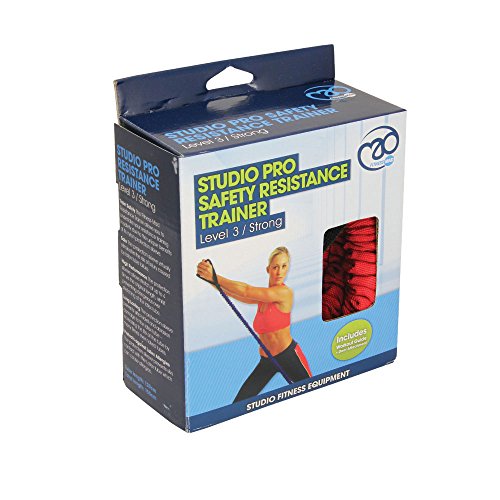 Fitness-Mad Studio Pro Safety - Goma elástica, color rojo - Fuerte Cover
