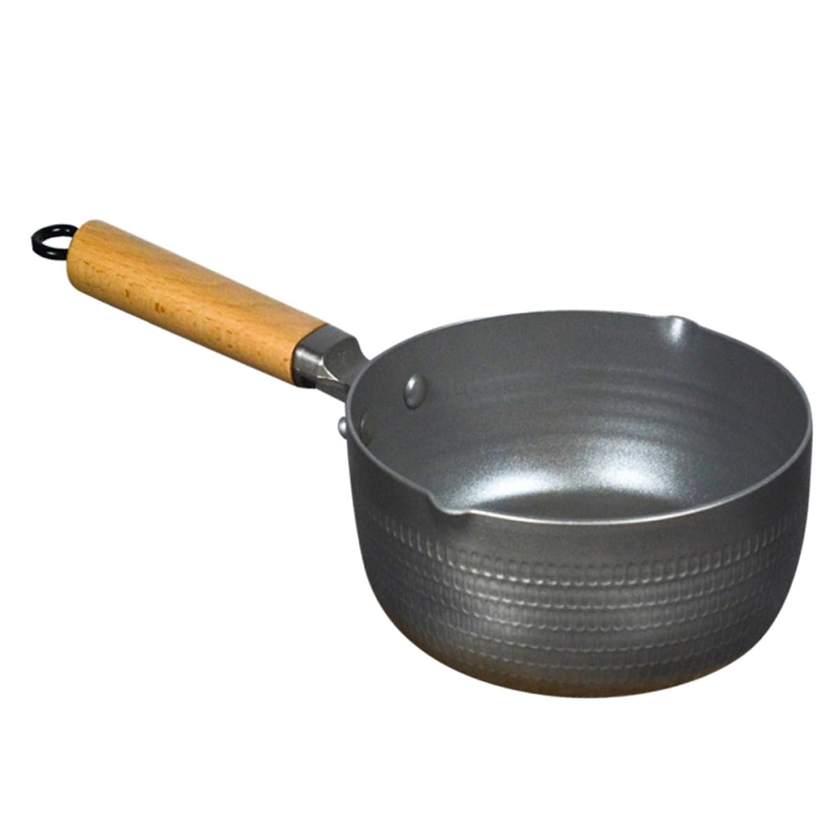 Pot à lait 18 cm induction en inox argenté pour préparer les repas de bébé à la maison