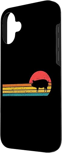 Vista 56 de iPhone 12 mini Retro Vintage Sunset Cute Show Pig Lover Case