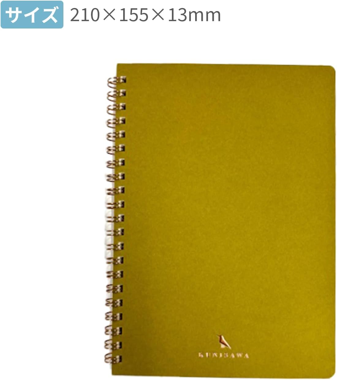 kunisawa GRR-18 Notebook, A5, Squared, Find, Ring Notebook, Dijon