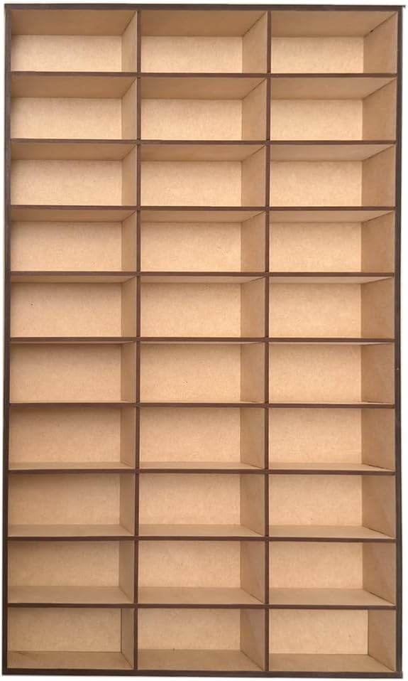 ALEJANDRO CORTES Display Case for 1:64 Diecast Cars – Wall Shelf Toy Storage Rack, Floating Shelves for Wall, Cabinet Organizer for Mini Cars, Toy Trucks & Dioramas (30 Slots)