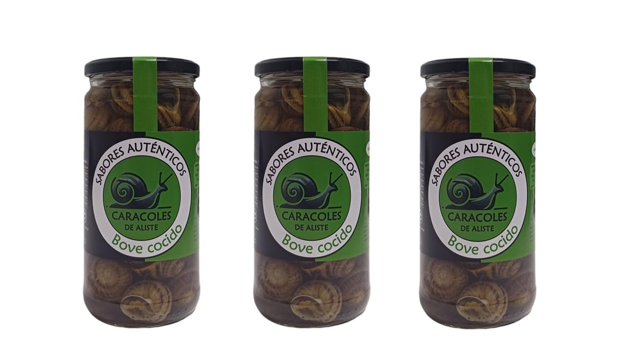 PACK 3 BOTES CARACOLES COCIDOS EN CONSERVA
