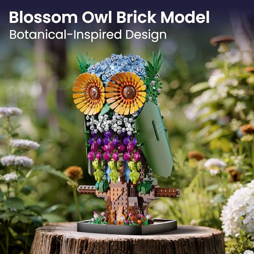 Sillbird Halloween Flower Owl Building Set for Adults Women, Gifts for Girl - image 2