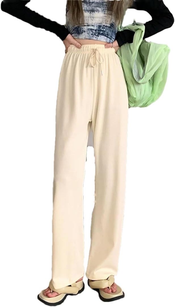 Women All-Match Loose Students College Simple Cozy Breathable Trousers