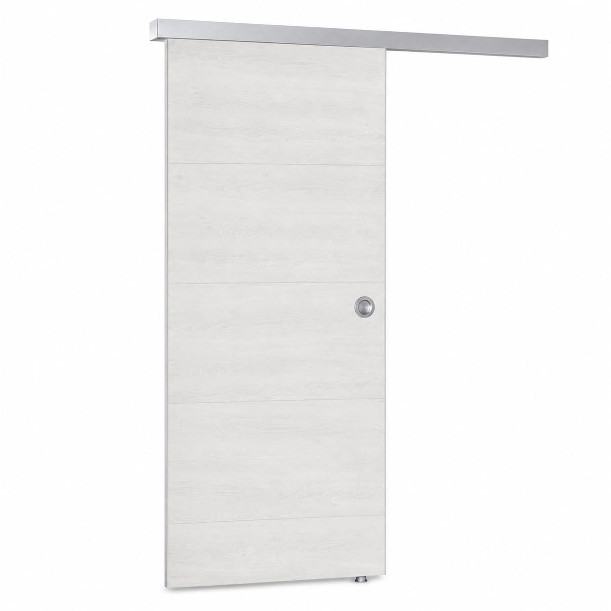Puerta corredera de plástico, Grosfillex, 79450C06, kit completo, 87,4 x 216,8 cm, color madera blanco