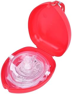 Máscara de RCP de resgate, máscara de proteção facial de ressuscitação cardiopulmonar de bolso com válvula unidirecional...