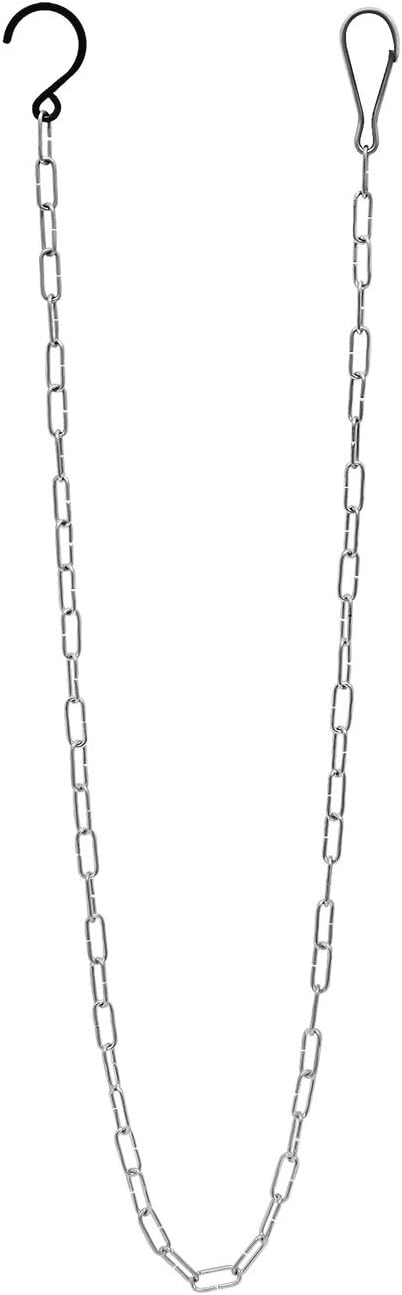 Achla Designs BGH-01 Indoor Outdoor Metal Hanging Chain, Black