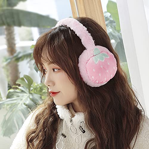Cute Cartoon Animal Winter Earmuffs Soft Faux Fur Ear Warmers Adjustable for Adults Kids Thermal Plush Ear Muffs4
