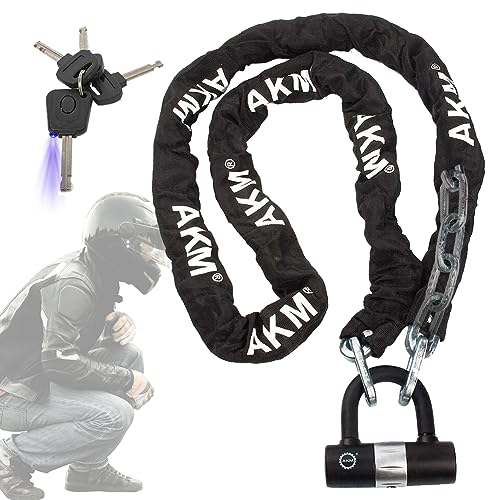 AKM Motorcycle Lock 656ft/200cmx10mm Thick AntiTheft