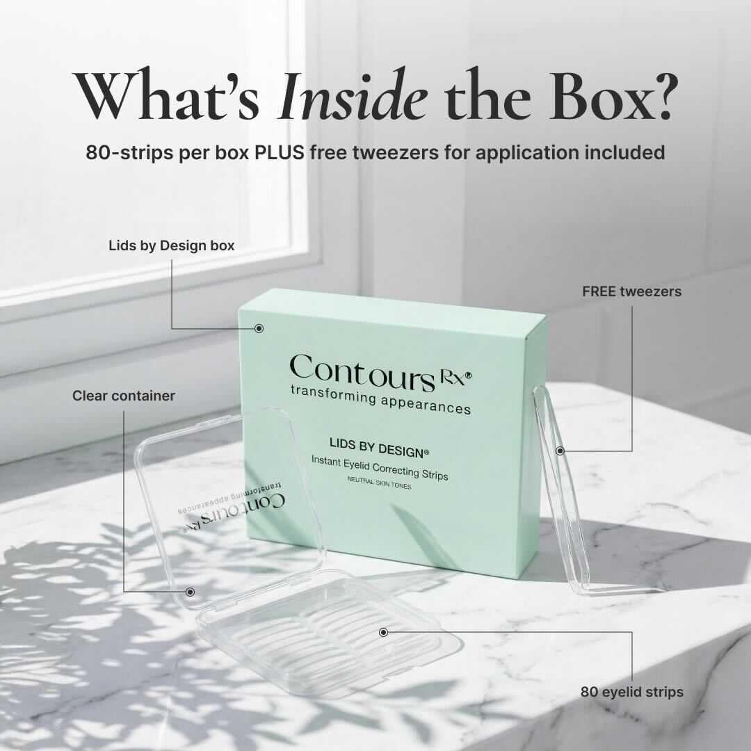 Contours Rx Lid by Design Lot de 80 bandes pour relever les yeux sans chirurgie