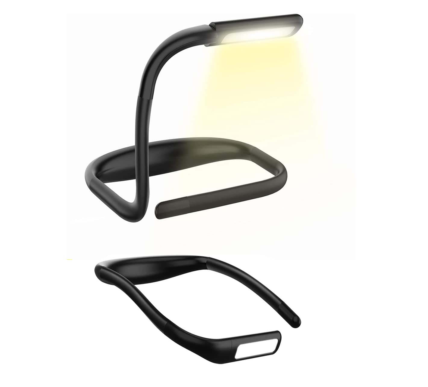 ELECDON LED Neck Reading Light, Book Light for Reading in Bed, Hands-Free 3 Adjustable Brightness Levels, Rechargeable, Bendable Arms, Portable, for Reading, Camping, Repairing, Fishing, Night Running