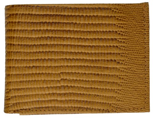 MARSHAL Snake Print Cowhide Leather Bifold Wallet with Flip Id window & Credit card Slots