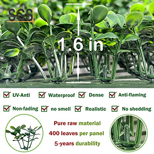 Image of Bybeton 6pk 20 inchx20 inch Boxwood Grass Wall UV-Anti Privacy Fence Screen