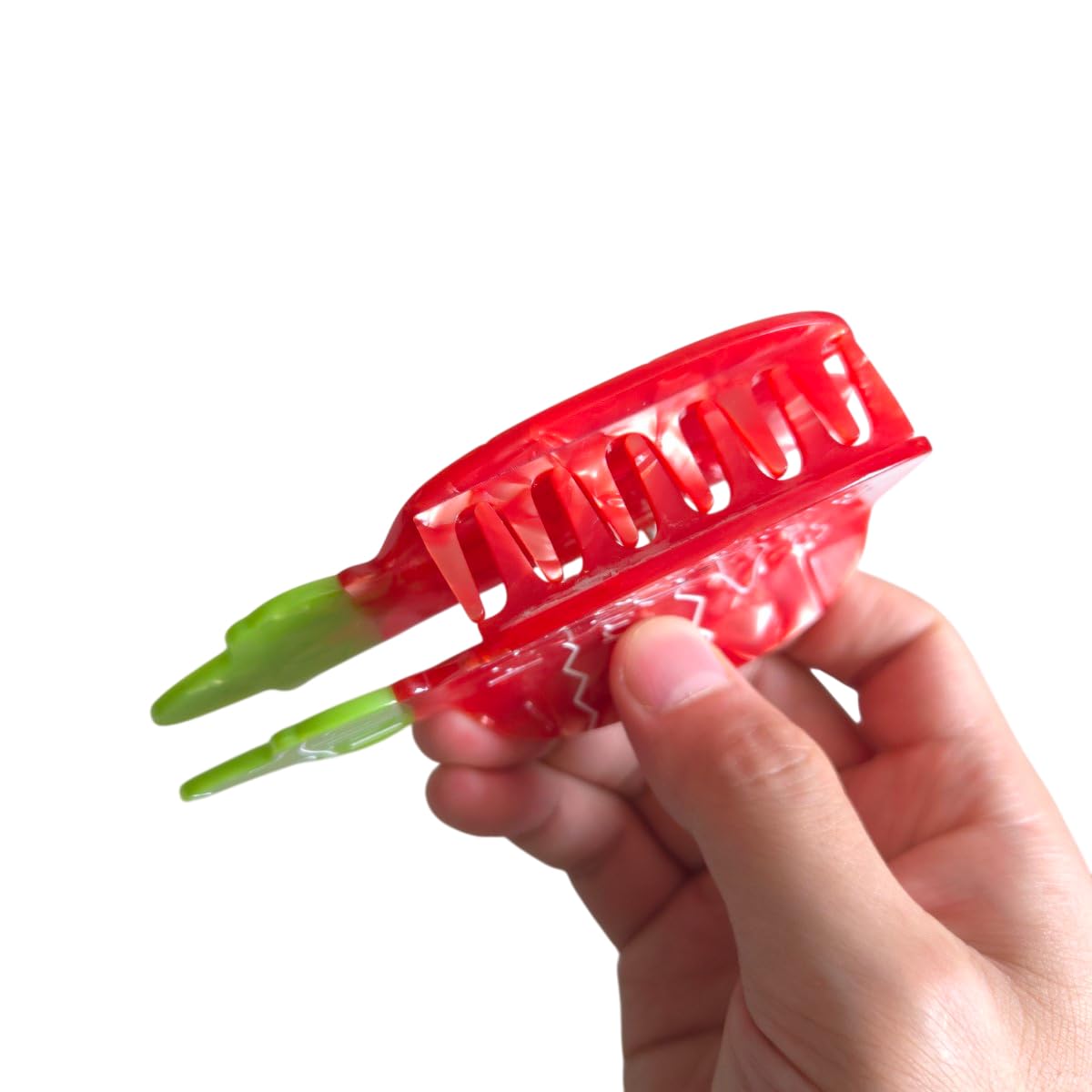 Cool Red Jam Hair Clips,Novelty Acetate Hair Clip,Funny Drink Claw Clips for Women - Image 4