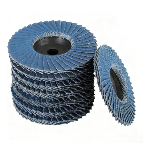 8 Stück Fächerscheiben Lamellenscheiben,Schleifscheiben Schleifmopteller,ø 76 mm x 10 mm Schleifscheiben Schleifmopteller 40 60 80 120 Körnung Set Lamellenscheiben für Winkelschleifer Poliermaschine
