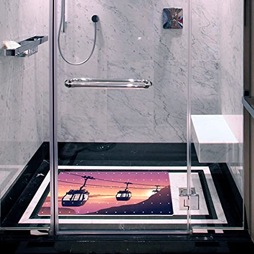 Alfombrilla de baño infantil para coche Sunset libre de látex y tóxicos 7
