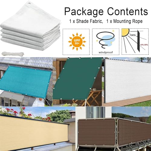 Protection solaire en tissu HDPE pour bloquer la chaleur du balcon - 8