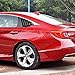 DLOVEG Rear Side Window Louvers Compatible for Honda Accord 2022 2021 2020 2019 2018 Accesories Sport Style Air Vent Cover (Bright Black)