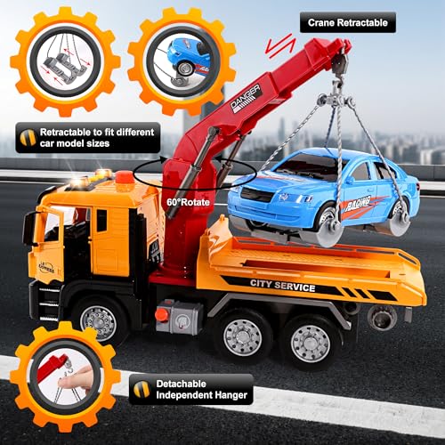 Friction-Powered BunnyJOY Rescue Tow Truck Toy for Kids 3+ - Image 5