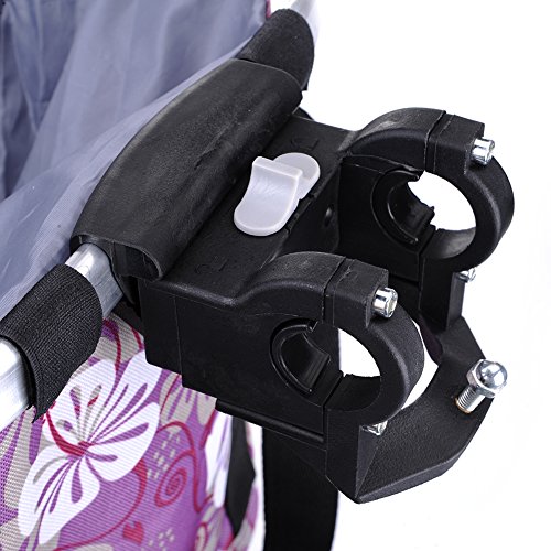 Pet Dog Bike Basket & Carrier Bag- Foldable Detachable Pet Travel Bicycle Basket - Small Animal Dog Cat Rabbit Bike Ride Basket Carrier (Purple) - Thumbnail 5