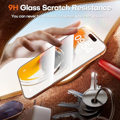 Image of TOCOL for iPhone 17 Pro Max Screen Protector /iPhone 16 Pro Max Screen Protector 6.9-Inch Instant Installation Tempered Glass HD Clear Full Coverage Protection Case Friendly 2 Pack