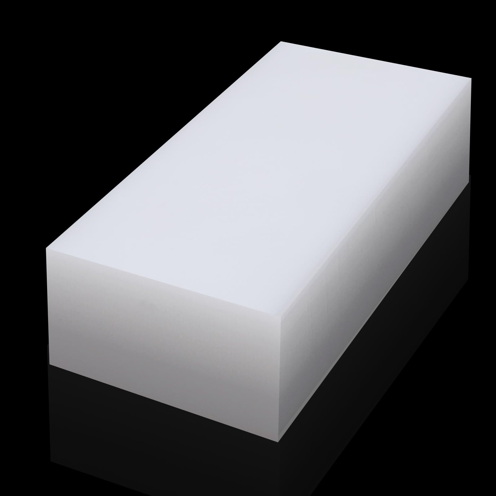 UHMWPE - Bloque de rosca de polietileno de peso molecular ultra alto para ingeniería, pisos, bricolaje, bloques de nailon, barra sólida rectangular de plástico para mecanizar mejoras del hogar