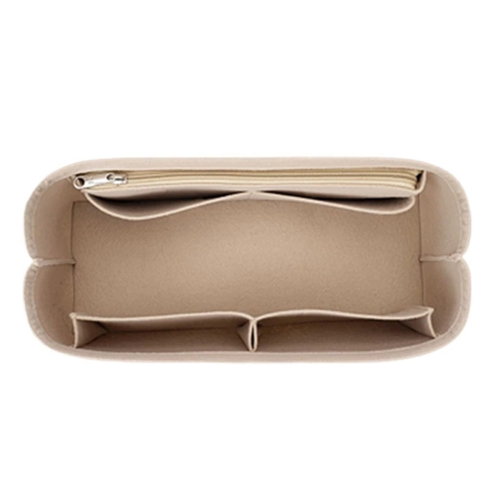 Inserto organizer in feltro per Garden party 30/36, organizer compatibile con borse Hermes(Beige,For Garden Party 30)