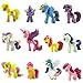 Miotlsy Tortendeko Einhorn Geburtstag Kuchen Einhorn Mini Figuren Set Cupcake Figuren Party Kuchen Dekoration Kuchen Topper für Kinder Mädchen 12 Stück