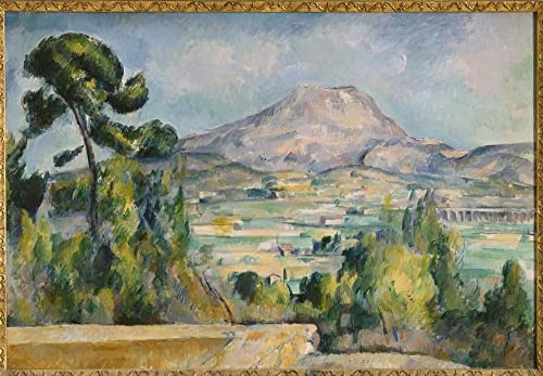 Tableau Cézanne Montagne Sainte Victoire affiche murale 60x90cm