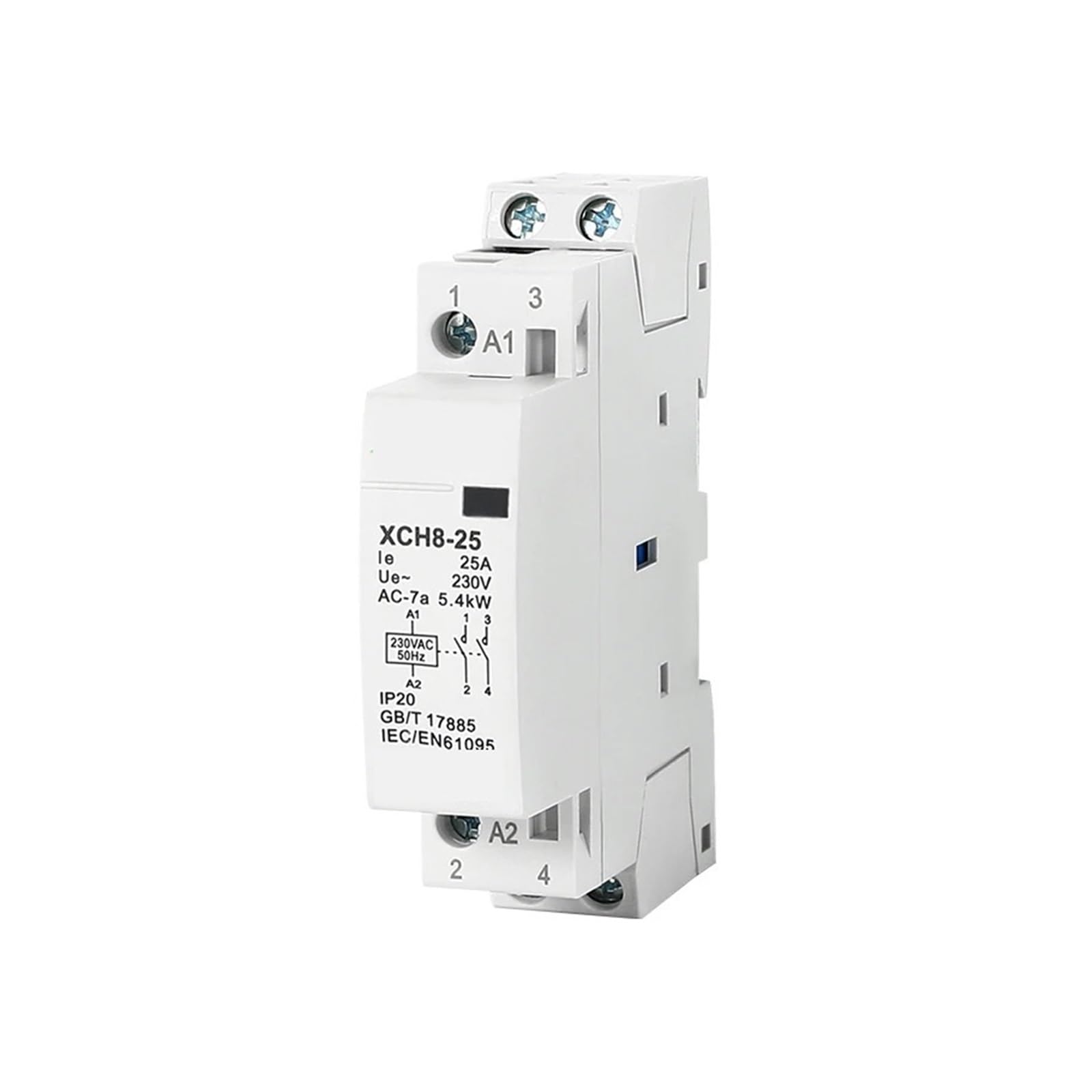 Contacteur modulaire household AC contactor 25A 220V rail Din 1NO 1NC